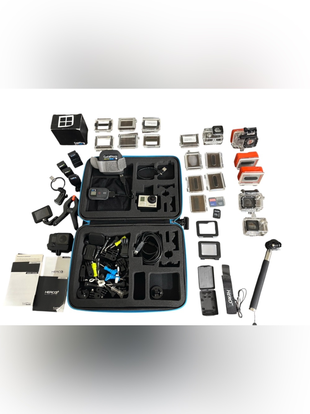 GoPro Hero 3 Black Surf Edition Wi-Fi Built-in w/Remote Model CHDSX-301 Bundle